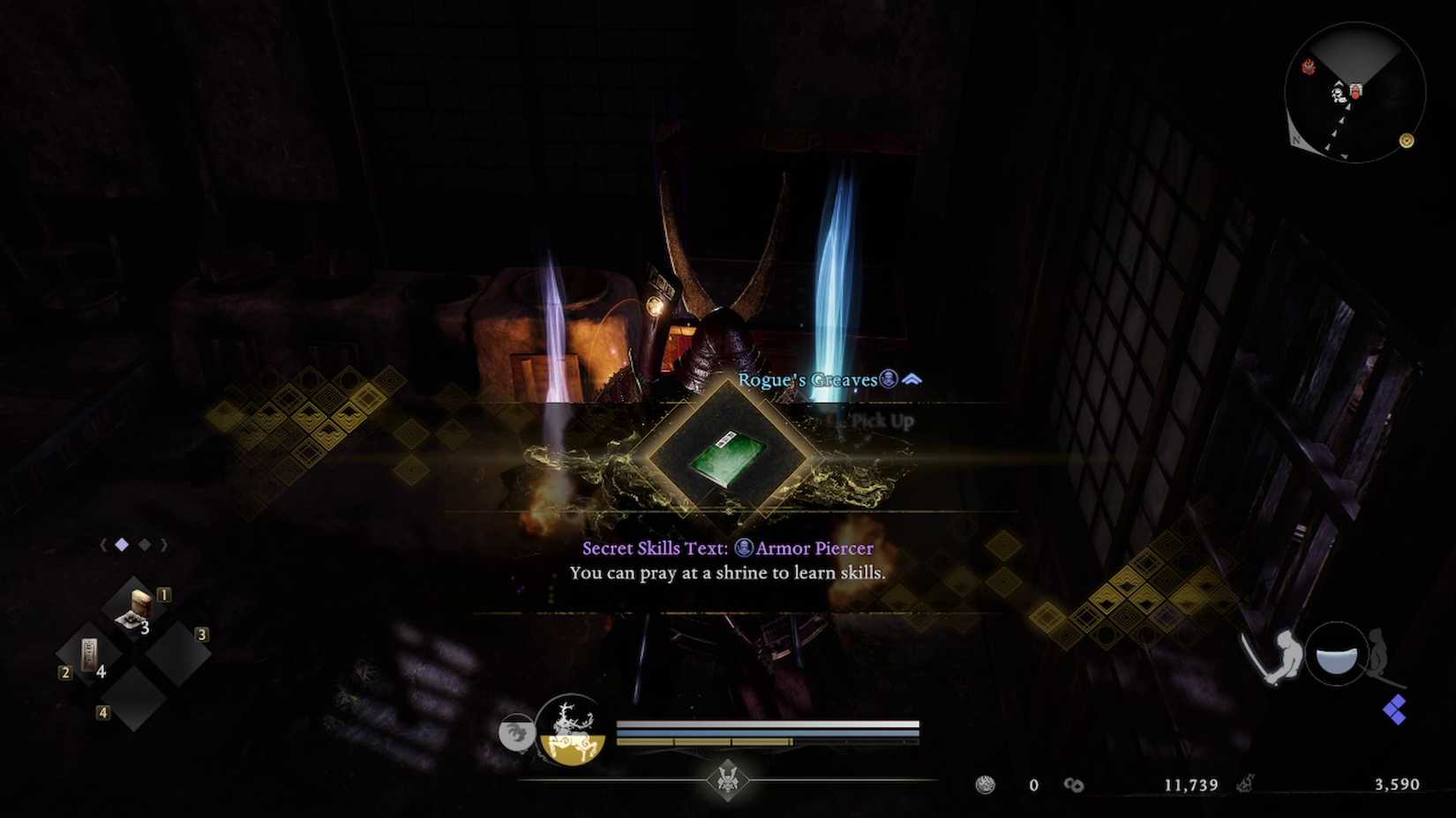 secret skills text armor piercer nioh 3