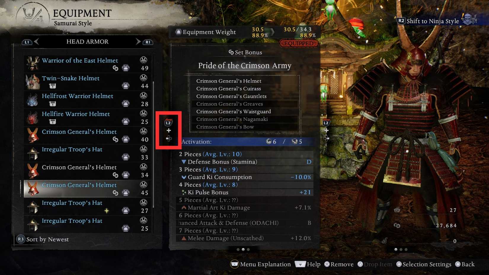 see set bonus nioh 3