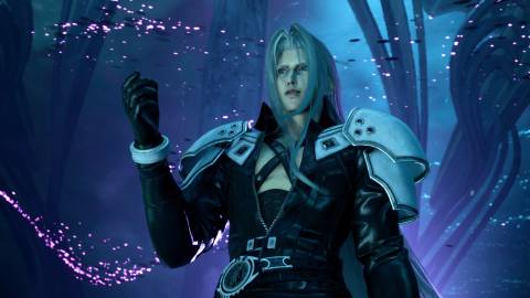 Sephiroth surrounded by life in Final Fantasy 7 Rebirth (2023)