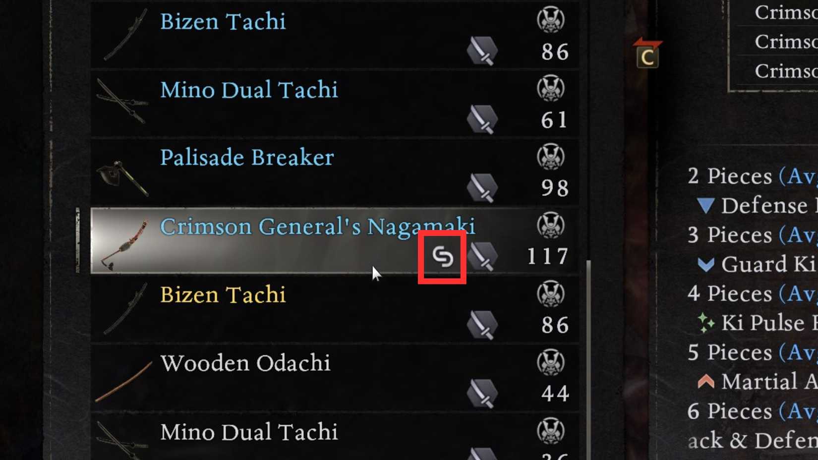 Bonus icon set nioh 3