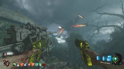 shooting down the plane