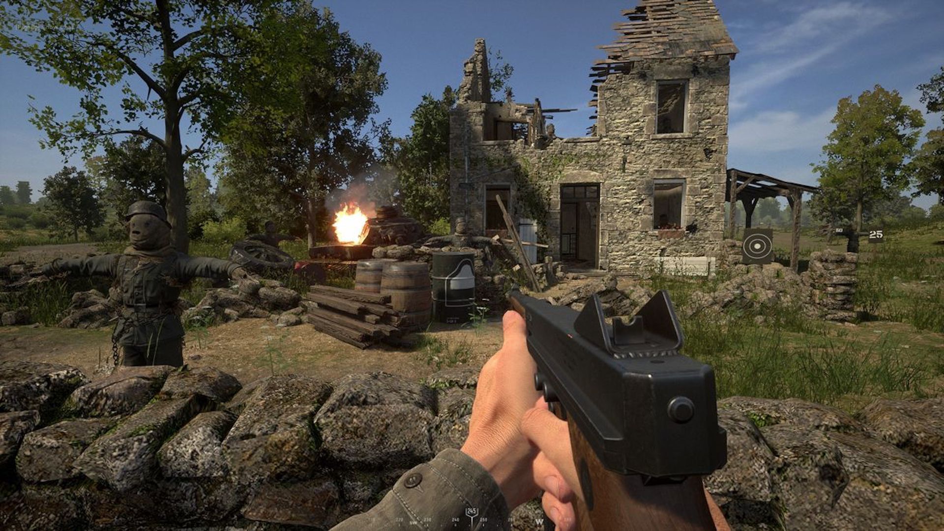 Shooting enemies in Hell Let Loose (2021)