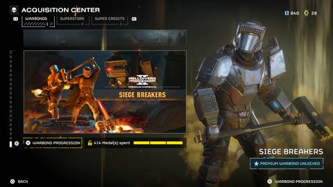 siege breakers warbond