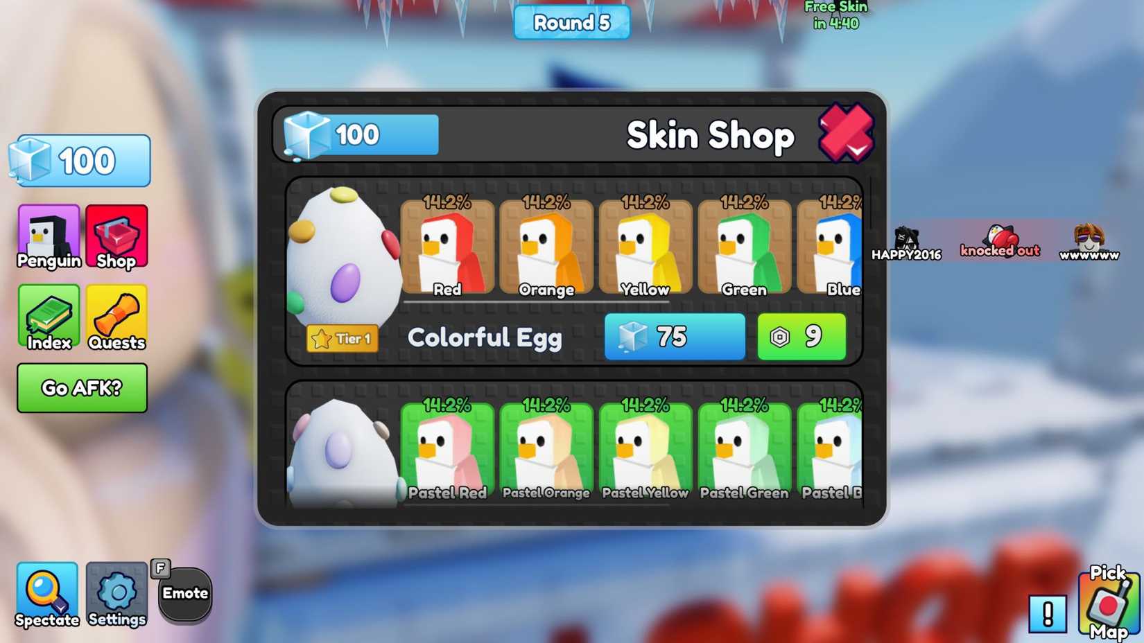 How to Get All Skins in Knockout Roblox