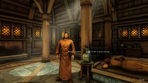 Skyrim Bartering With Acolyte(1)