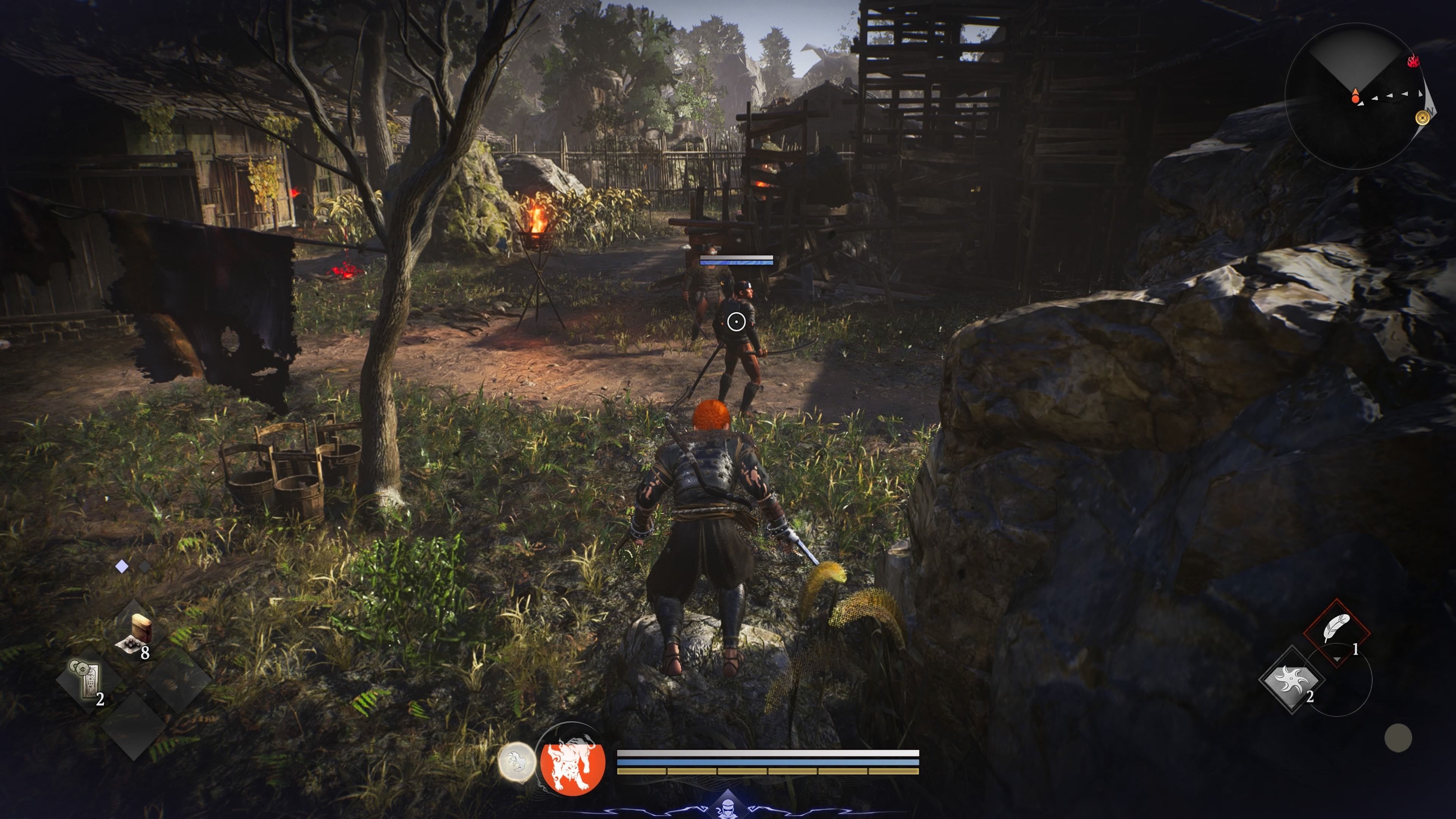 Menyelinap pada musuh di Nioh 3 PS5