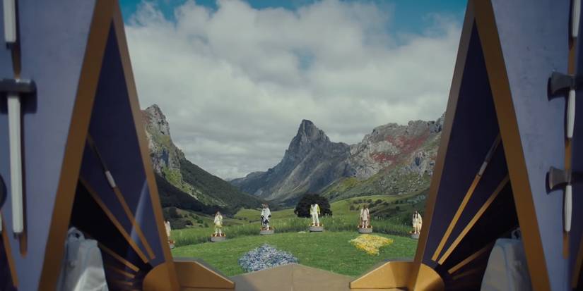 A view from inside of the Cornucopia in Surnise on the Reaping