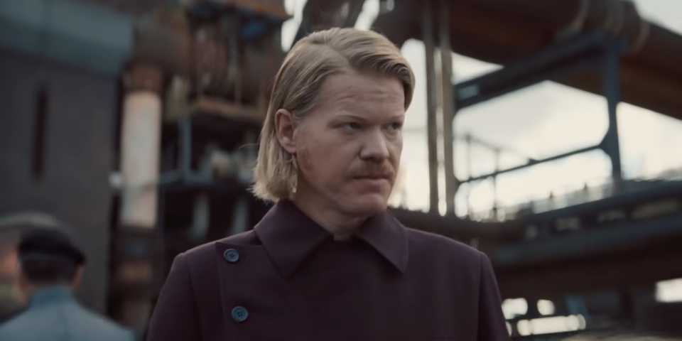Jesse Plemmons as Plutarch Heavensbee in Sunrise on the Reaping