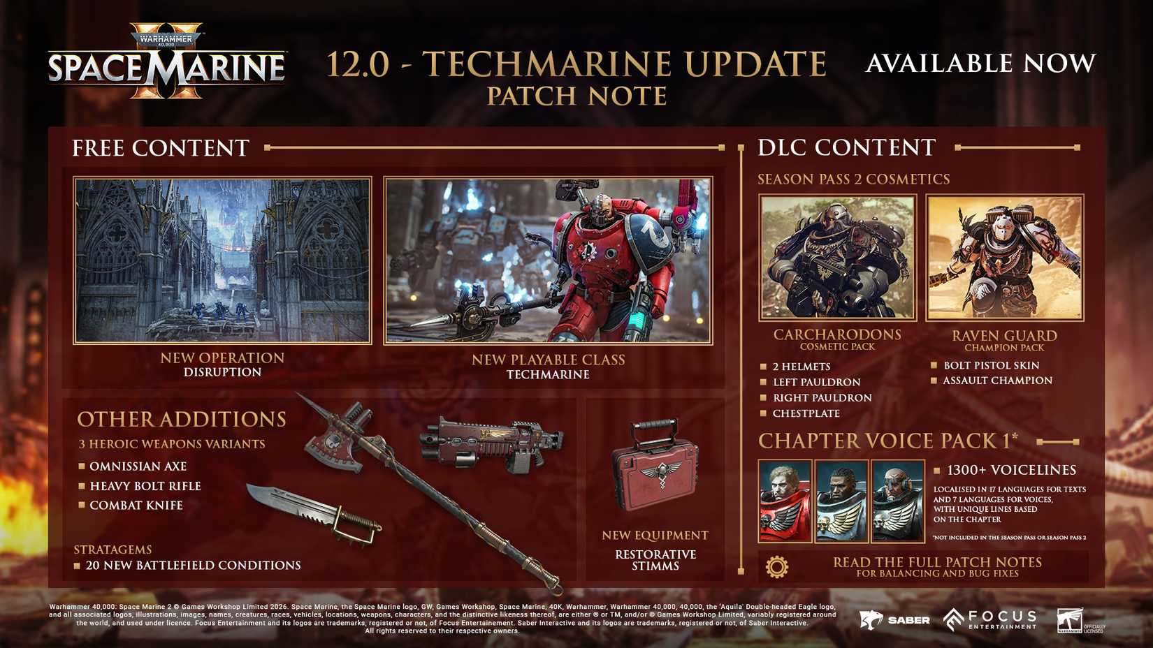 Space Marine 2 February 2026 update