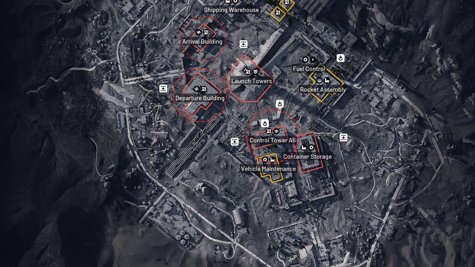 Spaceport Key Locations ARC Raiders