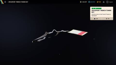 Spaceport Trench Tower Key ARC Raiders