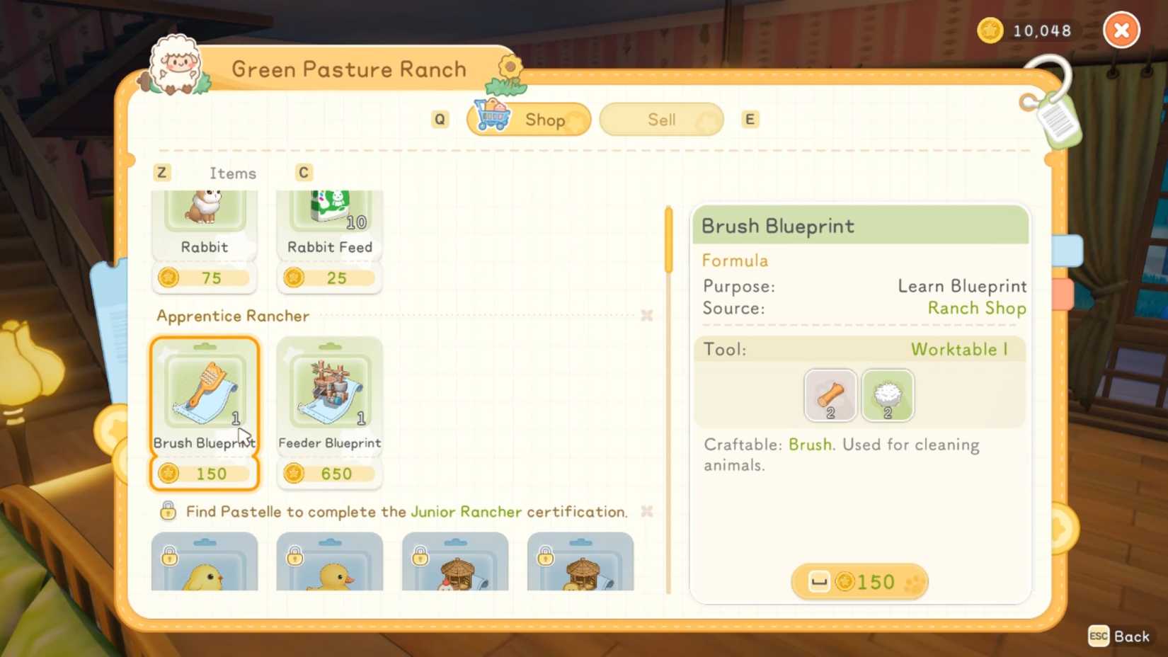 Starsand Island Brush recipe 1