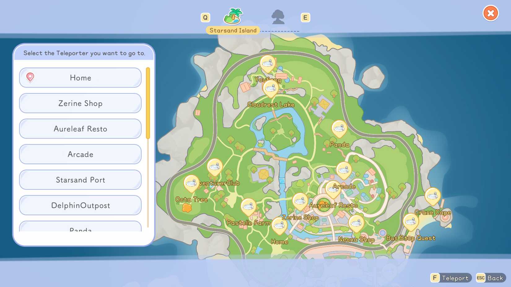 starsand-island-how-fast-travel-teleport-set-teleporter-points-bus-stop starsands island teleport waypoints