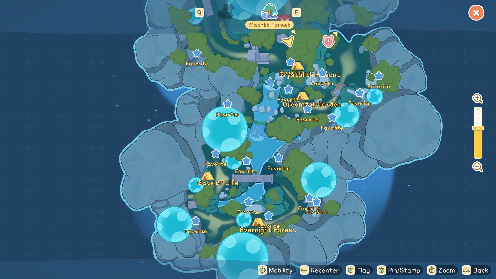 Every Moonlit Forest Treasure Chest Location in Starsand Island