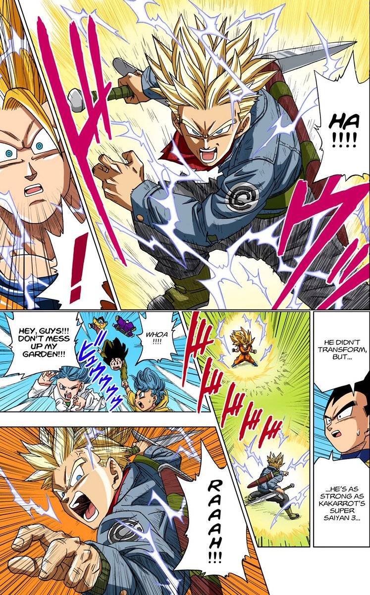 Super Saiyan 2 Future Trunks vs Super Saiyan 3 Goku