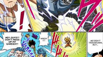 Super Saiyan 2 Future Trunks vs Super Saiyan 3 Goku