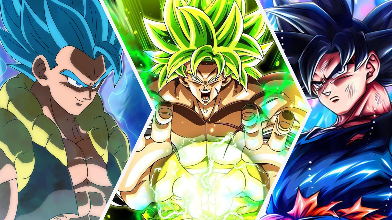 Super Saiyan Blue Gogeta, Legendary Super Saiyan Broly, ultra Instinct Goku