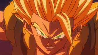 Super Saiyan Gogeta smirking
