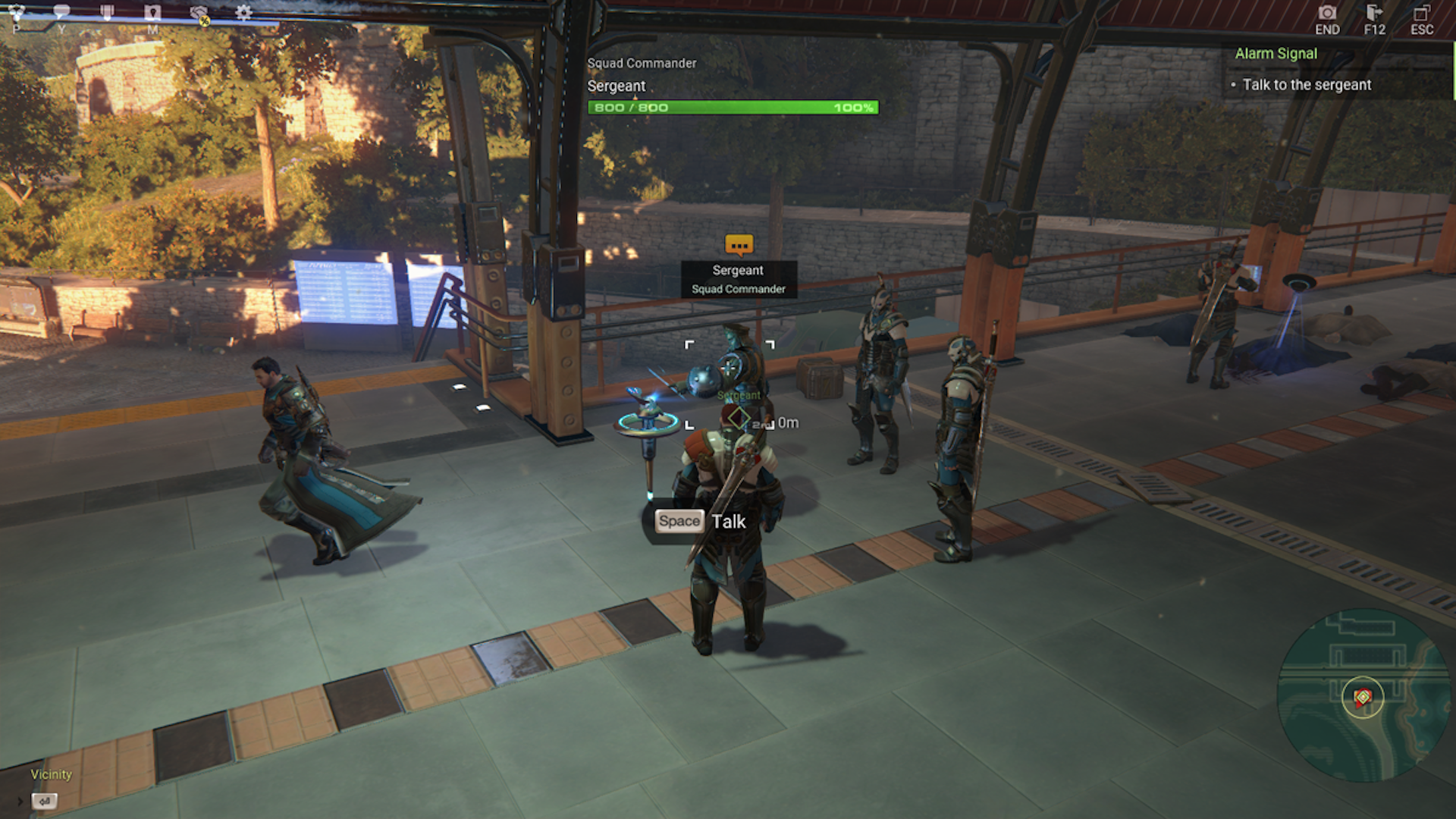 Talking to NPCs in Skyforge (2015)