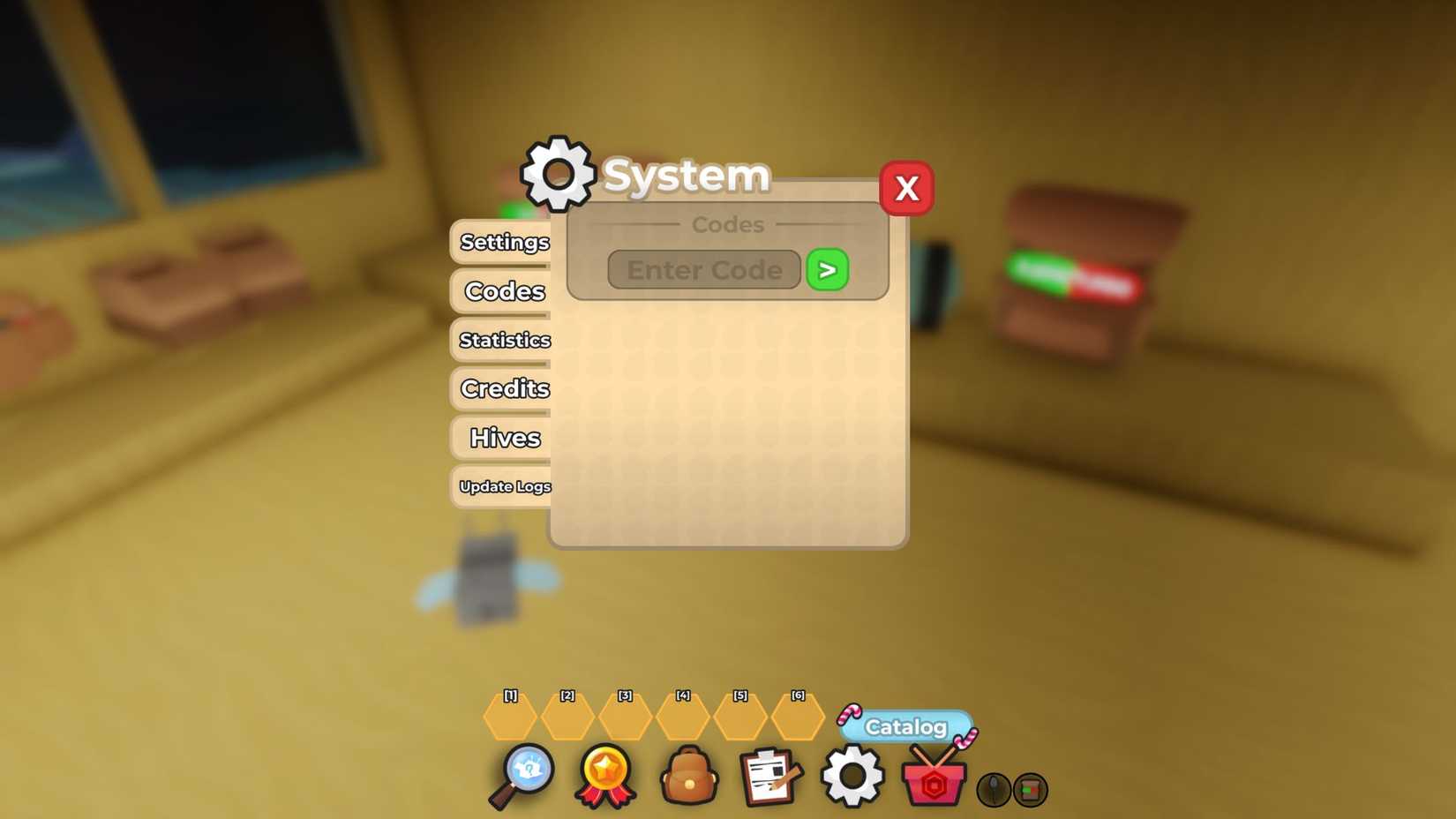 The Bees Kingdom 2 - the codes tab