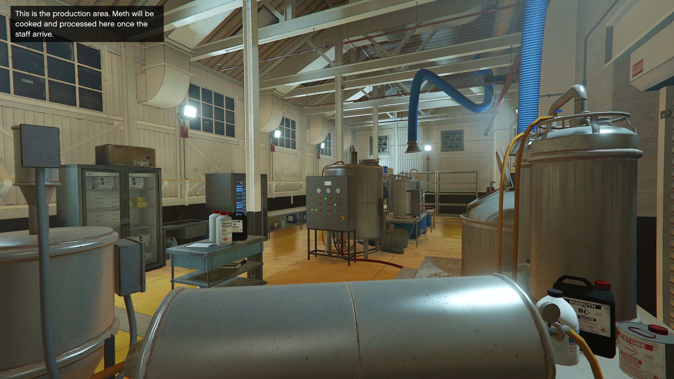 the meth lab intertior