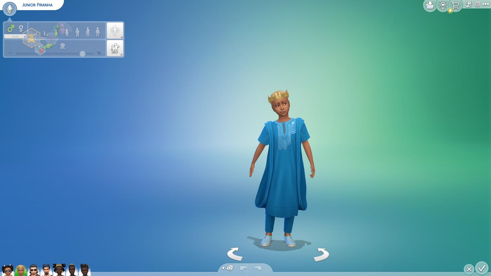 the sims 4 create a sim royalty legacy