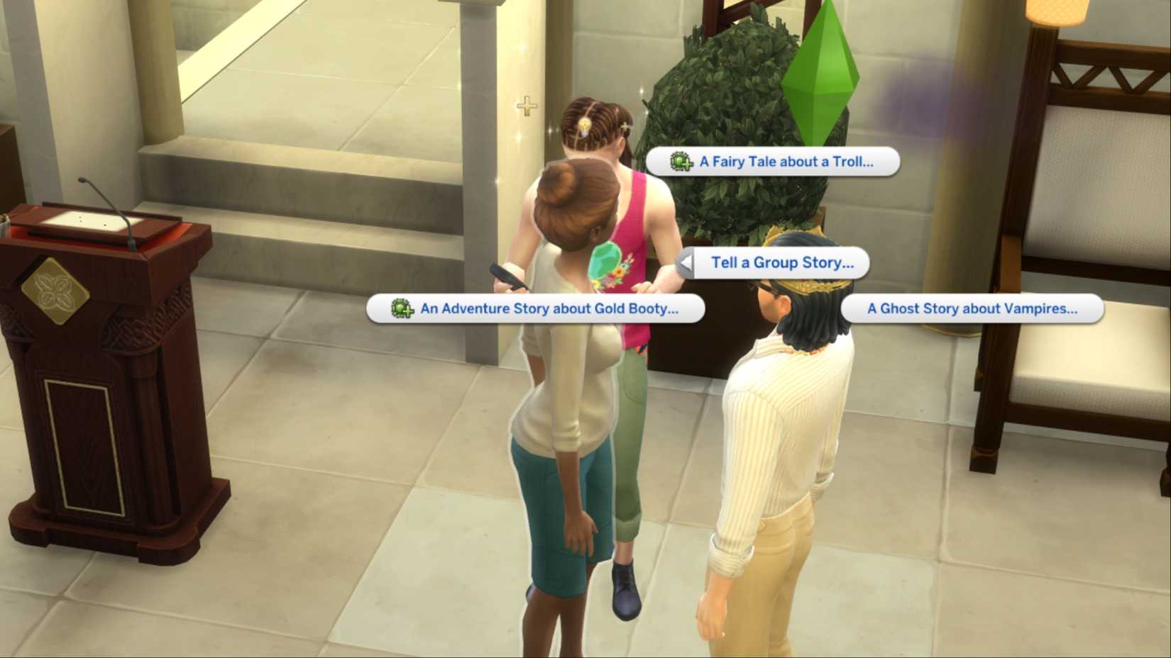 the sims 4 tells the story