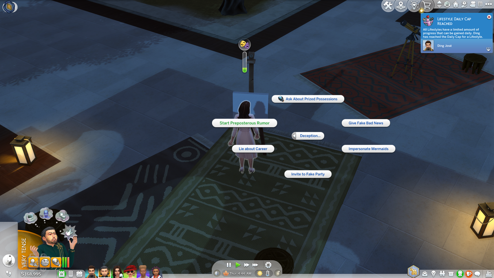 the sims 4 using deception