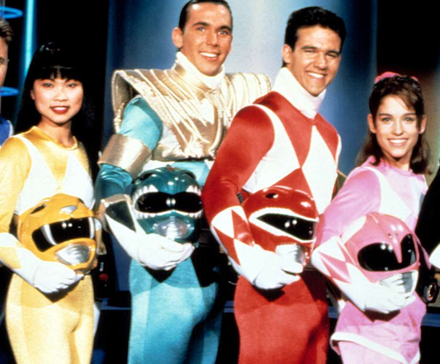 The Team in Mighty Morphin Power Rangers