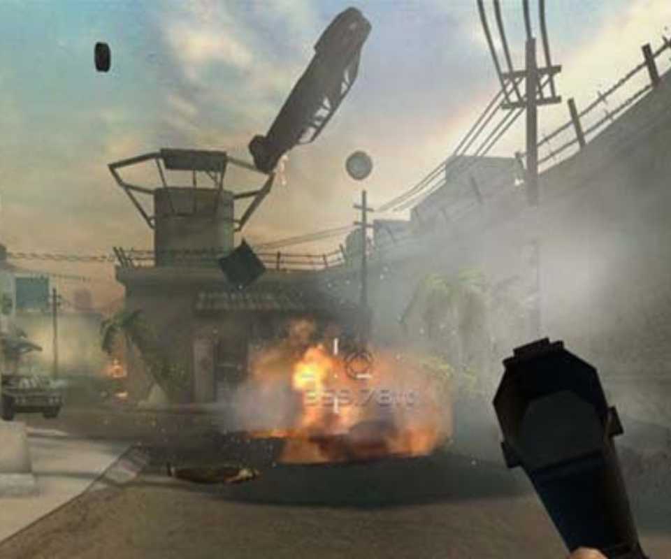 Throwing grenades in Cold Winter (2005)