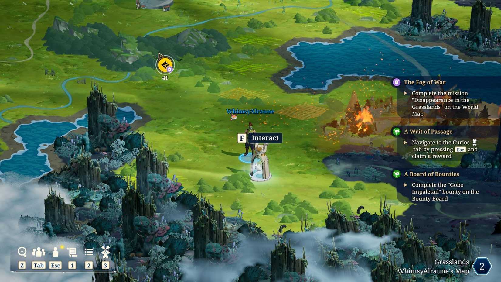 The location of Morberry's Umbra Shrine in Towerborne