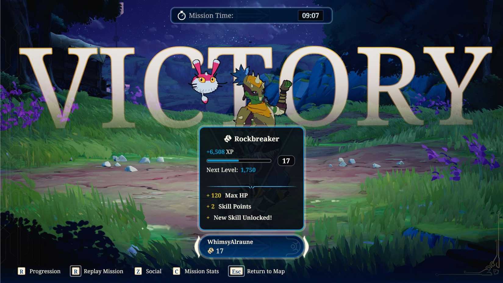 Gaining skill points from leveling up in Towerborne