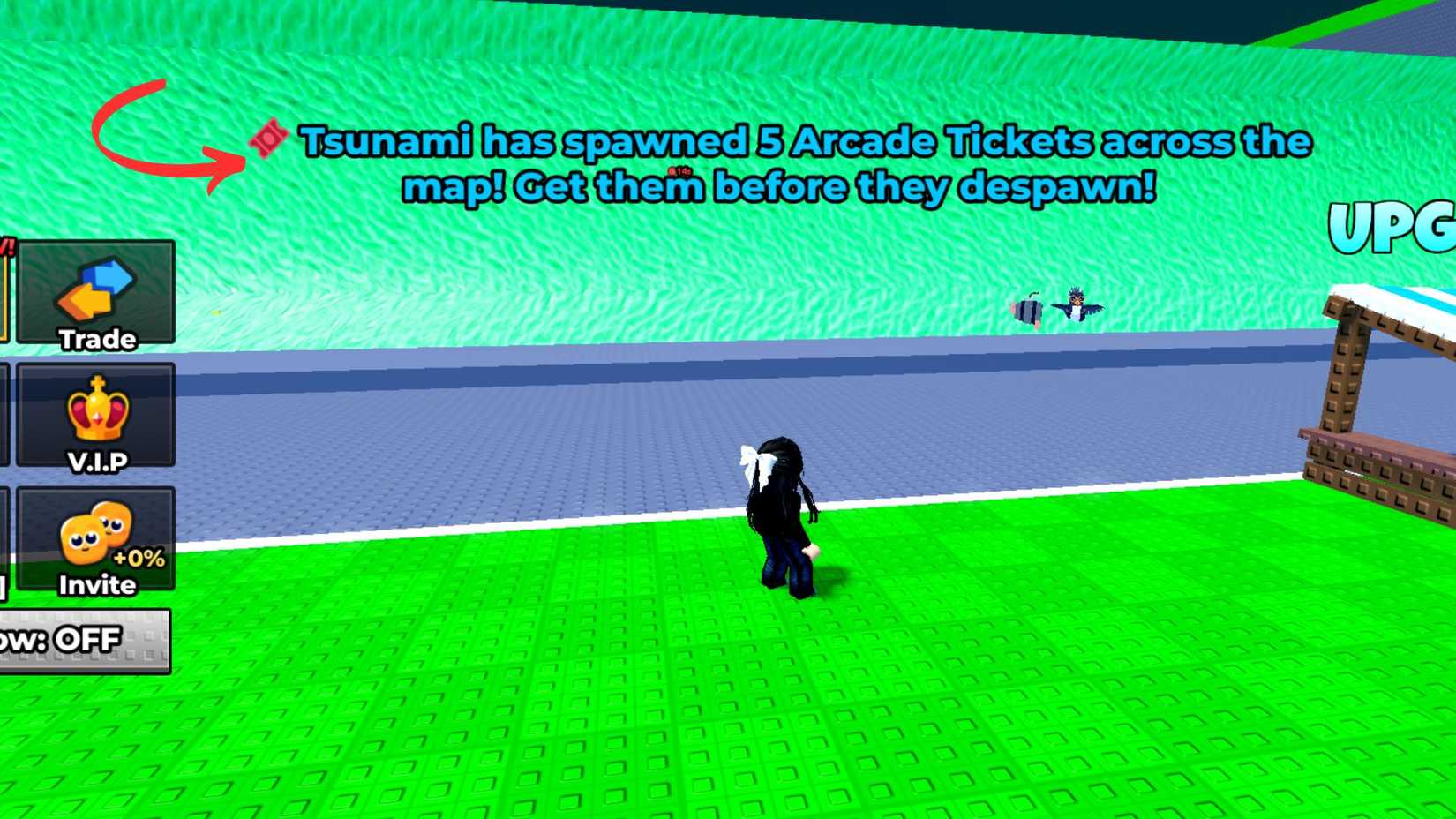 trade tickets roblox escape tsunami for brainrots