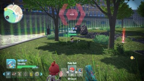 Trying to catch binacle in battle in Pokemon Legends Z-A (2025)