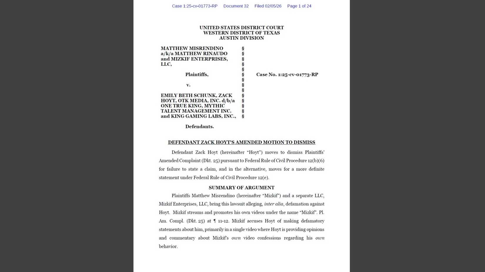 twitch-asmongold-lawsuit-dismissal-filing-against-mizkif