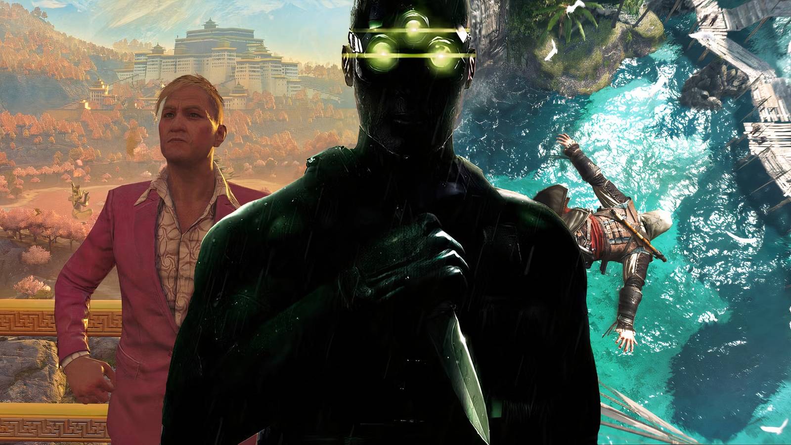 ubisoft games that have aged the best, assassin's creed black flag, splinter cell chaos theory, far cry 4