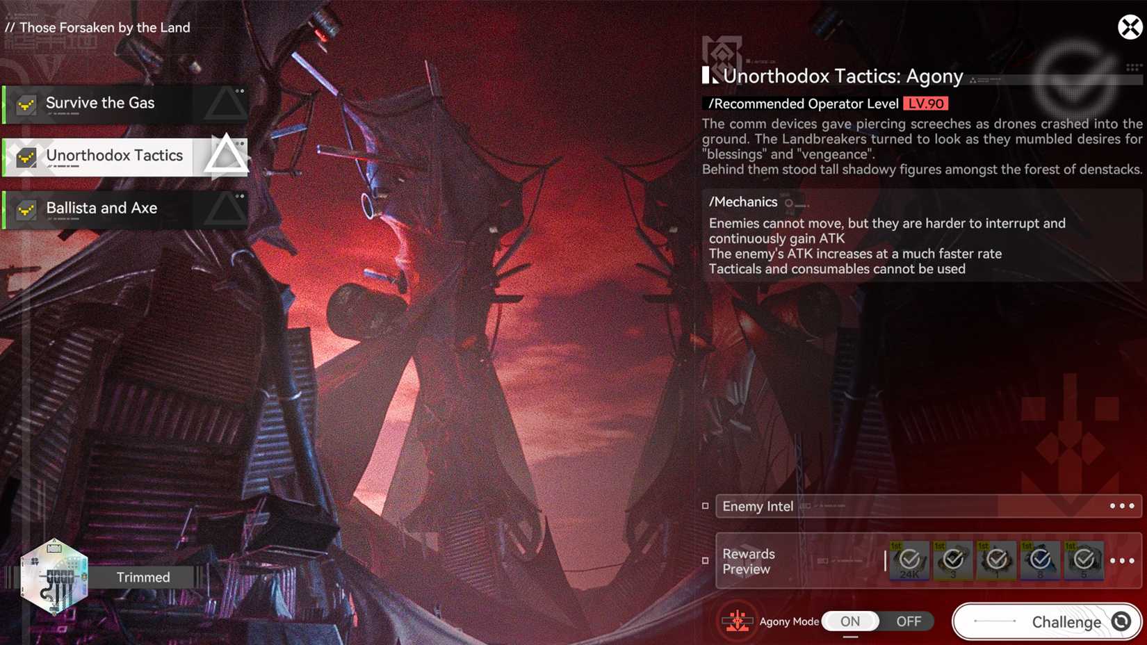 Unorthodox Tactics stage in the the Umbral Monument in Arknights Endfield