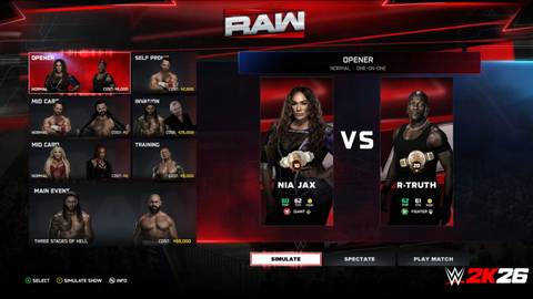 WWE 2K26 intergender matches in MyGM