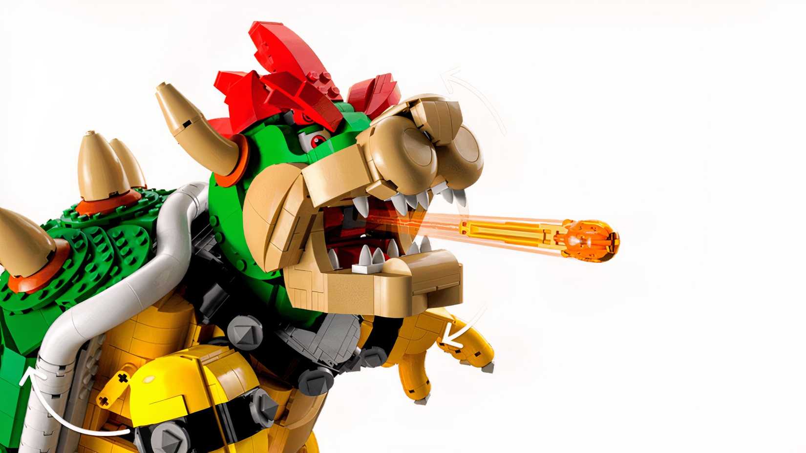LEGO Mighty Bowser fireball launcher