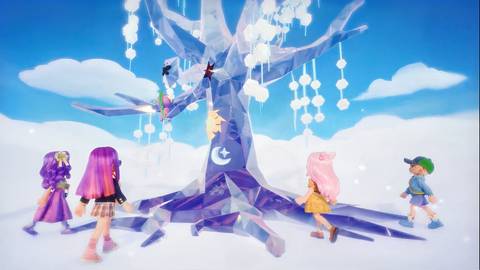 Heartopia My Little Pony collab Tree of Harmony