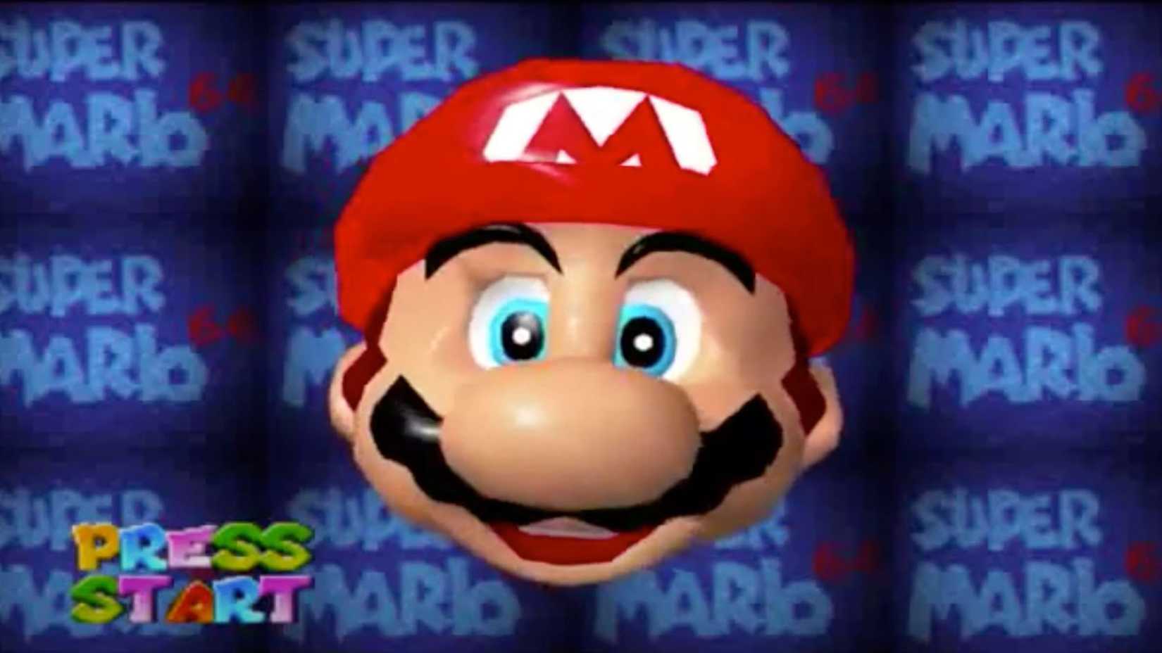 Super Mario 64 title screen