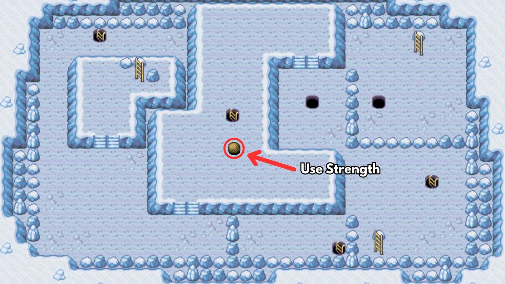 use strength to move boulders in pokemon firered leafgreen