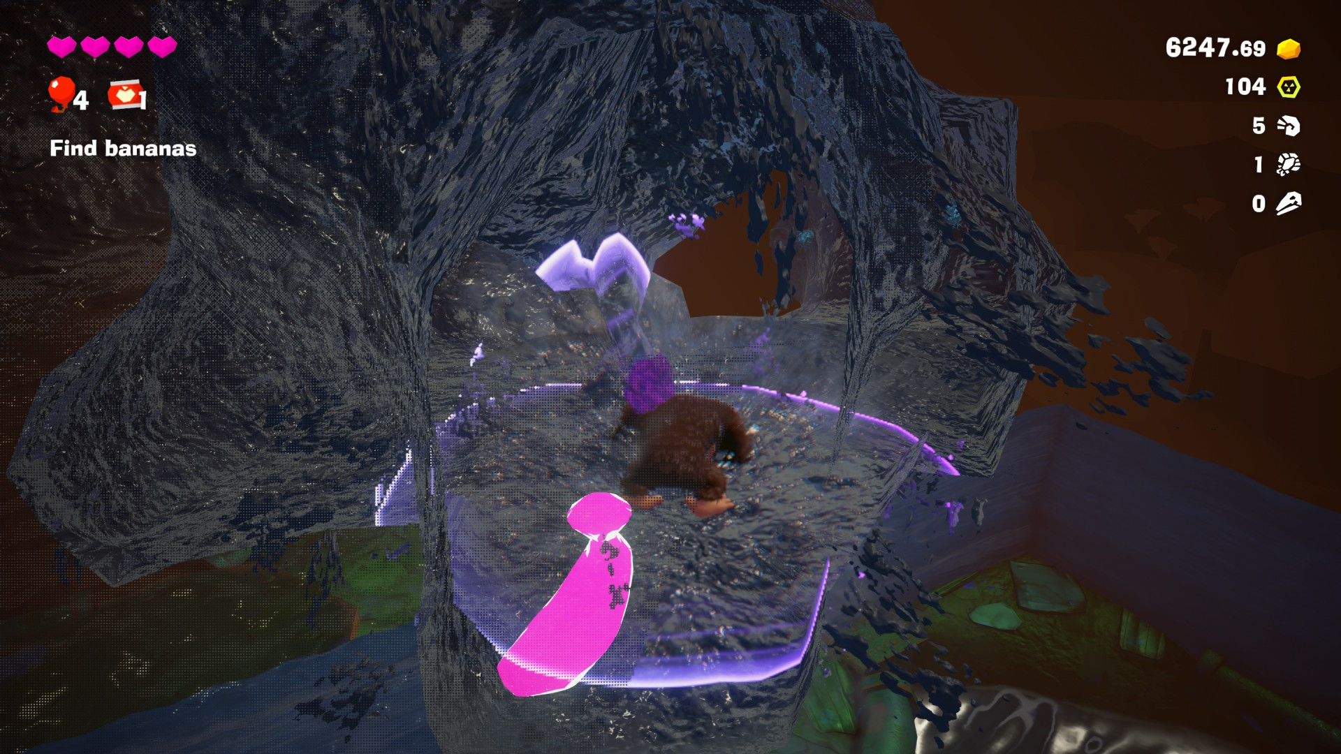 Using sonar in Donkey Kong Bananza (2025)