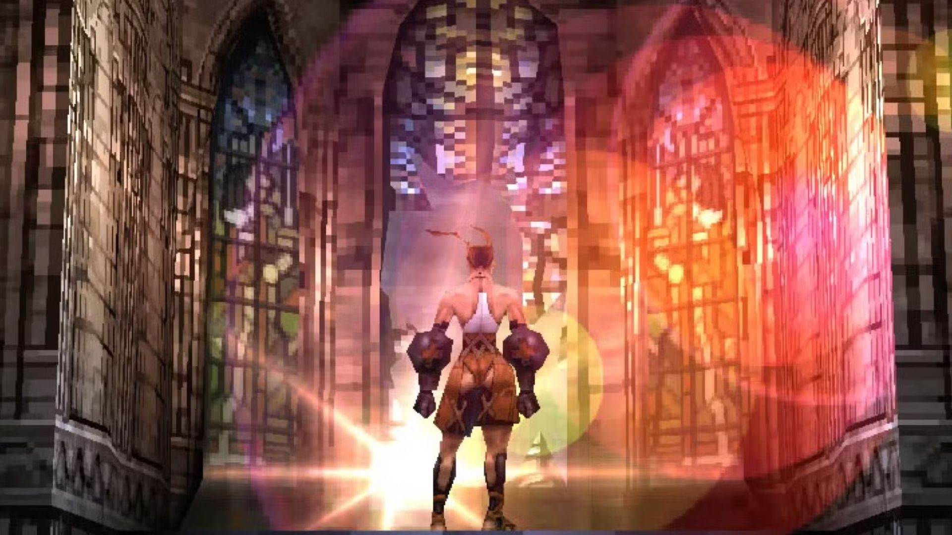 Vagrant Story Ashley entering the Cathedral in Lea Monde
