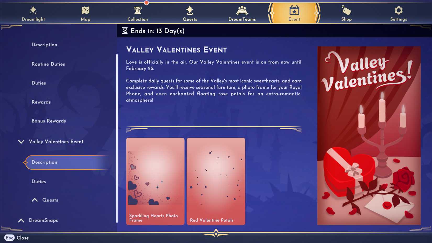valley valentines event guide in ddv disney dreamlight valley