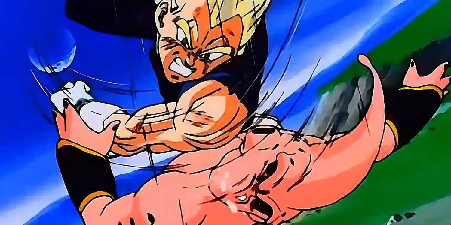 Vegeta fights Kid Buu