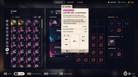 Venator + Vulcano + Looting Mk. 3 (Cautious) Augment ARC Raiders (1)