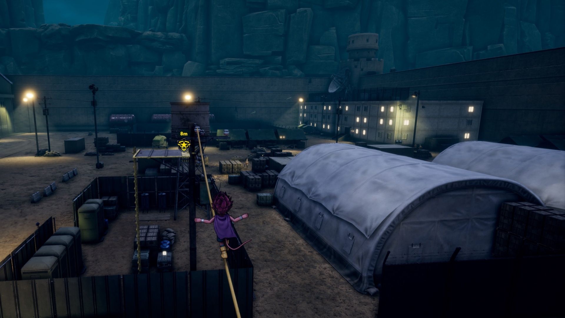 Walking on a tightrope in Sand Land (2024)