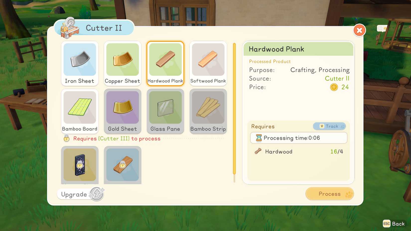 What is Hardwood used for in Starsand Island 1