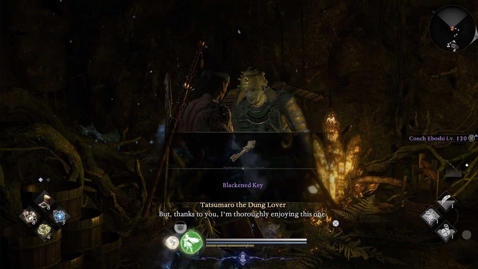 Where to use black key 1 in nioh 3